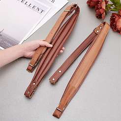 Puレザーアコーディオンショルダーハーネスストラップ  合金調整可能なバックル付き  キャメル  44x25x13mm&nbsp;FIND-WH0052-84B