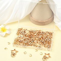 40Pcs Star Shape Zinc Alloy Swivel Lobster Clasps&nbsp;FIND-SP0001-22P