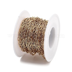 PVD Vacuum Plating 304 Stainless Steel Paperclip Chains&nbsp;CHS-H026-02G-01