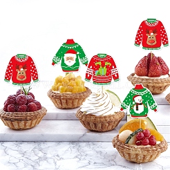 8Pcs Ugly Sweater Cupcake Toppers&nbsp;PW-WG1075E-01
