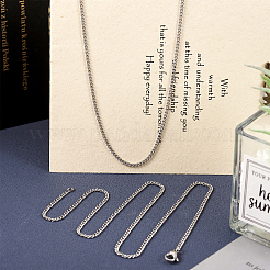 Stainless Steel Curb Chain Necklaces for Men Women&nbsp;NJEW-TAC0001-017