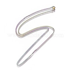 PVD Vacuum Plating 304 Stainless Steel Curb Chain Necklaces&nbsp;NJEW-L162-01A-M