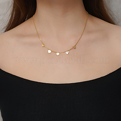 Stainless Steel 5 Heart Pendant Necklaces for Women Daily Wear&nbsp;DA3122-2