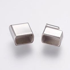 Tarnish Resistant 304 Stainless Steel Magnetic Clasps with Glue-in Ends&nbsp;STAS-G136-04P