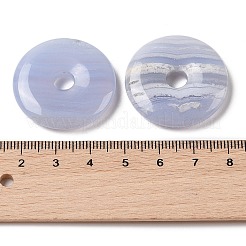 Natural Blue Lace Agate Pendants&nbsp;G-F639-04E