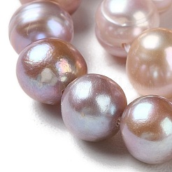 天然養殖淡水パールビーズ連売り  ポテト  グレードA  アザミ  6~8.5x6.5~7.5mm  穴：0.7mm  約52個/連  13.86''（35.2センチメートル）&nbsp;PEAR-E018-19A
