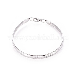 Tarnish Resistant 304 Stainless Steel Choker Necklaces and Bangles Jewelry Sets&nbsp;SJEW-L144-A01-P