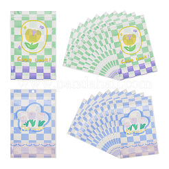 20Pcs 2 Colors Rectangle PET Resealable Packaging Bags&nbsp;ABAG-TA0001-33B