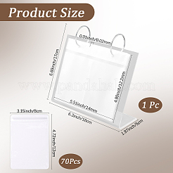 1Pc Calendar Style Plastic Jewelry Organizer Holder Rack for Jewelry Storage&nbsp;ODIS-BBC0001-01B