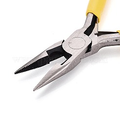 炭素鋼ペンチ  ジュエリー作り用品  針ラジオペンチ  きいろ&nbsp;TOOL-PW0004-03F
