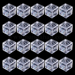 20Pcs Transparent Plastic Ring Viewer Magnifier Boxes&nbsp;CON-CA0001-030