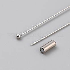 真鍮製ブローチパーツ  プラチナ  71x4mm&nbsp;KK-WH0062-180P