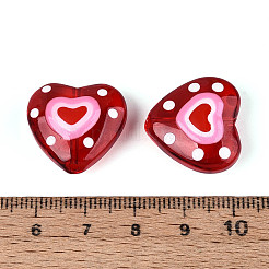 Transparent Glass Enamel Beads Strands&nbsp;GLAA-N061-09