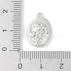 Rack Plating Spray Painted Alloy Pendants&nbsp;PALLOY-F018-14P-02