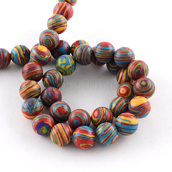 Dyed Synthetical Gemstone Round Bead Strands&nbsp;G-Q939-01B-06
