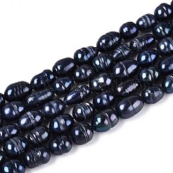 Natural Cultured Freshwater Pearl Beads Strands&nbsp;PEAR-N012-09Z
