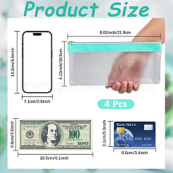 Rectangle PVC & PU Leather Resealable Bags&nbsp;ABAG-WH20001-20C