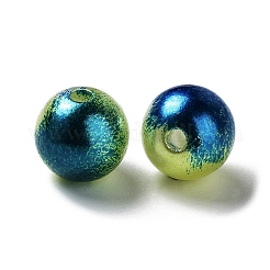 Rainbow ABS Plastic Imitation Pearl Beads&nbsp;OACR-Q174-5mm-16