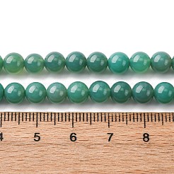 Natural Green Onyx Agate(Dyed & Heated) Beads Strands&nbsp;G-K393-A03-6mm
