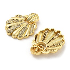 Brass Micro Pave Cubic Zirconia Pendants&nbsp;KK-C036-02G
