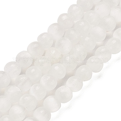 Natural Selenite Beads Strands&nbsp;G-K336-02