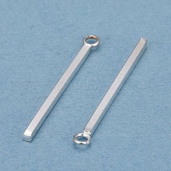 304ステンレスペンダント  長方形/棒  銀  28x1.5x1.5mm  穴：2mm&nbsp;STAS-F155-19S-C