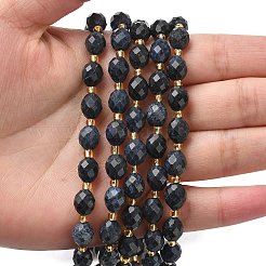 Natural Dumortierite Beads Strands&nbsp;G-F809-A39-01
