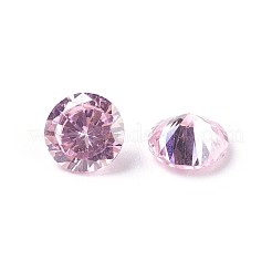 キュービックジルコニア尖底カボション  ダイヤモンド  多面カット  パールピンク  5x3mm&nbsp;ZIRC-WH0001-B12