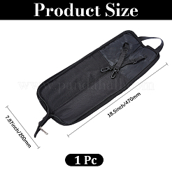 キャンバス製ドラムスティック収納バッグ  保護バッグ  ブラック  200x470x18mm&nbsp;AJEW-WH20054-257B-02
