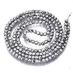 Electroplate Non-magnetic Synthetic Hematite Beads Strands&nbsp;G-T114-59-P