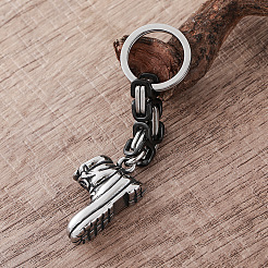Biker Style 304 Stainless Steel Tactical Boot Keychains&nbsp;YF9349
