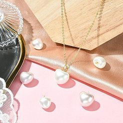 6Pcs 6 Styles Shell Pearl Pendants&nbsp;KK-CJ0003-73