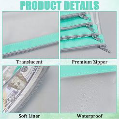 Rectangle PVC & PU Leather Resealable Bags&nbsp;ABAG-WH20001-20C