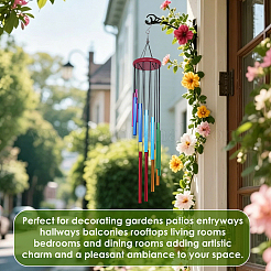 6Pcs Aluminum Tube Wind Chime&nbsp;HJEW-DR0001-19