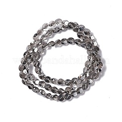 電気メッキガラスビーズセット  パール光沢メッキ  ナゲット  スレートグレイ  7x6.5x6mm  穴：0.9mm  約90個/連  24.41インチ（62cm）&nbsp;EGLA-L038-PL02
