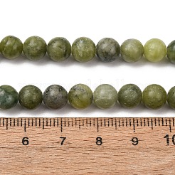 天然な中国のヒスイのビーズ連売り  台湾ヒスイ  ラウンド  6mm  穴：1mm  約58~60個/連  15インチ&nbsp;G-F363-6mm