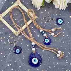 DIY Evil Eye Jewelry Making Finding Kits&nbsp;DIY-SZ0008-07