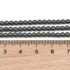 Natural Black Stone Beads Strands&nbsp;LS-GG-CBA0389-A07-3mm