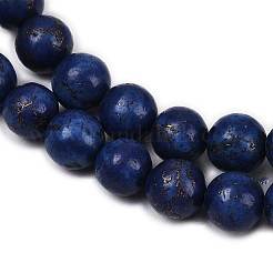 Synthetic Howlite Imitation Lapis Lazuli Beads&nbsp;G-S393-13A-8mm