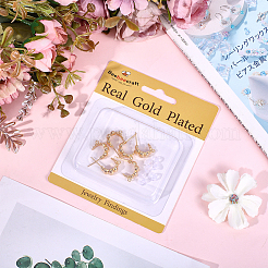 10Pcs Brass Stud Earring Findings&nbsp;KK-BBC0023-22