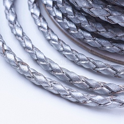Round Braided Cowhide Cords&nbsp;WL-L009-01M