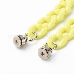 Opaque Acrylic Curb Chain Phone Case Chain&nbsp;HJEW-JM00512-03