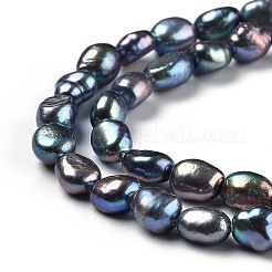 Natural Cultured Freshwater Pearl Beads Strands&nbsp;PEAR-L033-31F