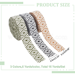 15 Yards 3 Colors Ethnic Style Cotton Ribbon&nbsp;OCOR-WR0001-21