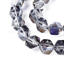 Electroplate Glass Beads Strands&nbsp;EGLA-T021-21I