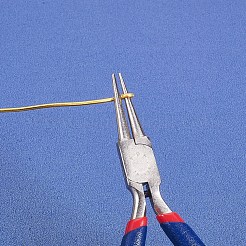 アクセサリー工具ニッパー/ヤットコ  ＃50鋼（高炭素鋼）丸型ペンチ  ミッドナイトブルー  125x85mm&nbsp;TOOL-D029-13