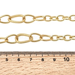 Brass Teardrop Link Chain Necklaces&nbsp;NJEW-L013-14G