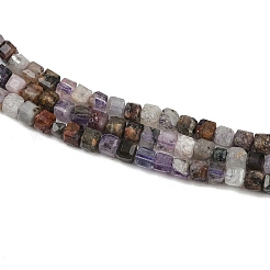 Natural Purple Fluorite Beads Strands&nbsp;G-RM2025-D51-3x3mm