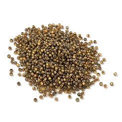 電気メッキガラスビーズ  ラウンド  黄金メッキ  ゴールド  2x1.5mm  穴：0.7mm  700個/セット&nbsp;GLAA-Q120-02A-04