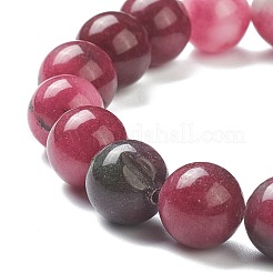 Dyed Natural Jade Beaded Stretch Bracelets&nbsp;BJEW-D446-D-04